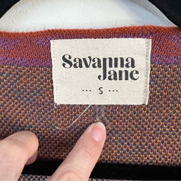 Savanna Jane Aztec Open Front Cardigan - Picture 7 of 12